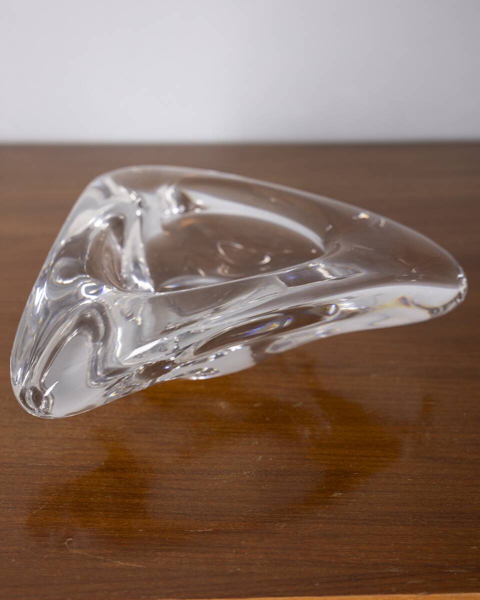 Vintage 1970s Italiandesign crystal ashtray