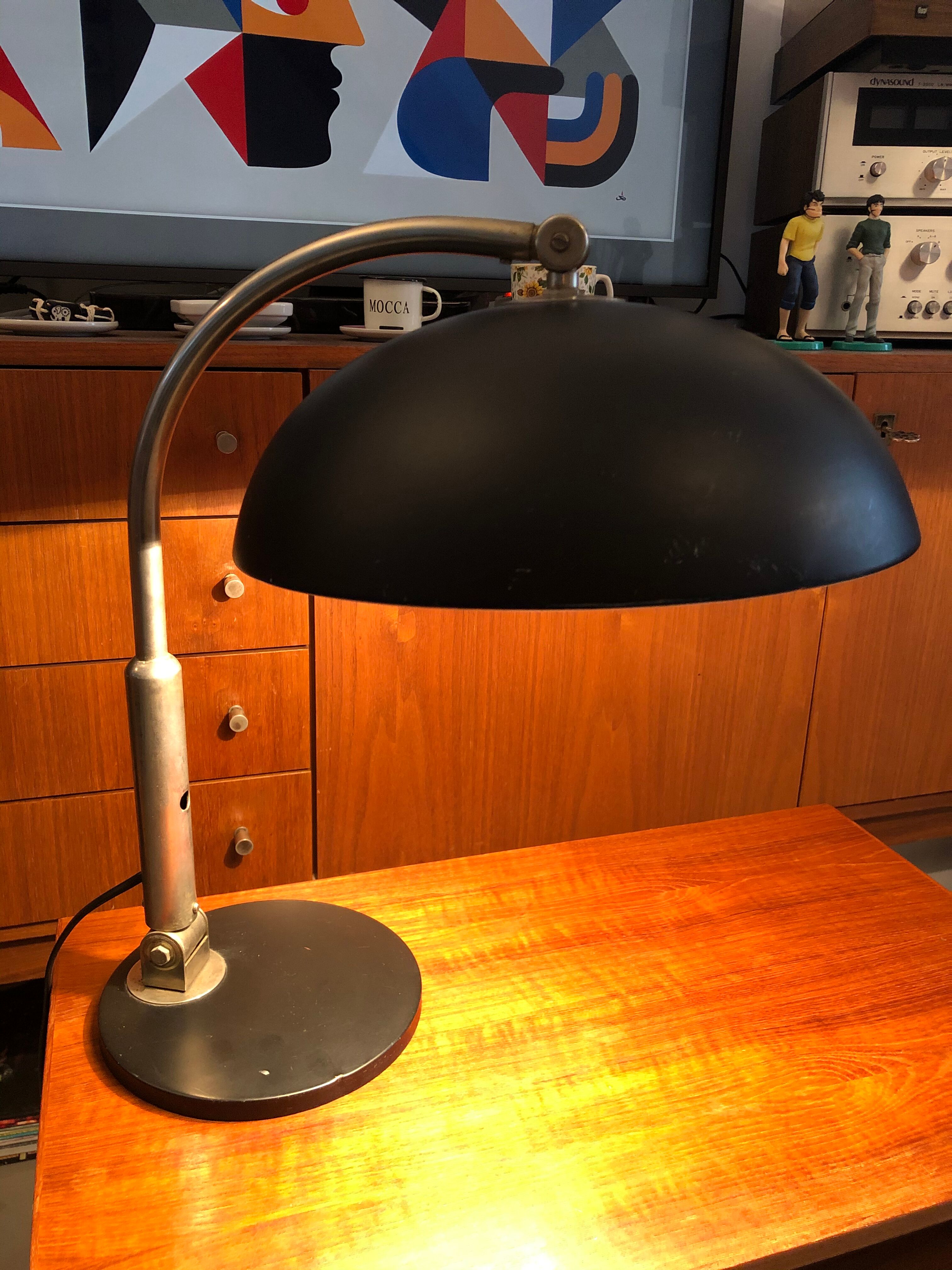 Desk lamp by Hala Zeist, model number 144, desk lamp by H.Th.J.A. Busquet, 1950s
