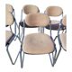 Set of 8 vintage office chairs