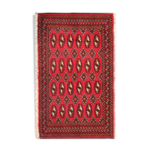 Tapis bukhara rouge laine persan 50x100cm