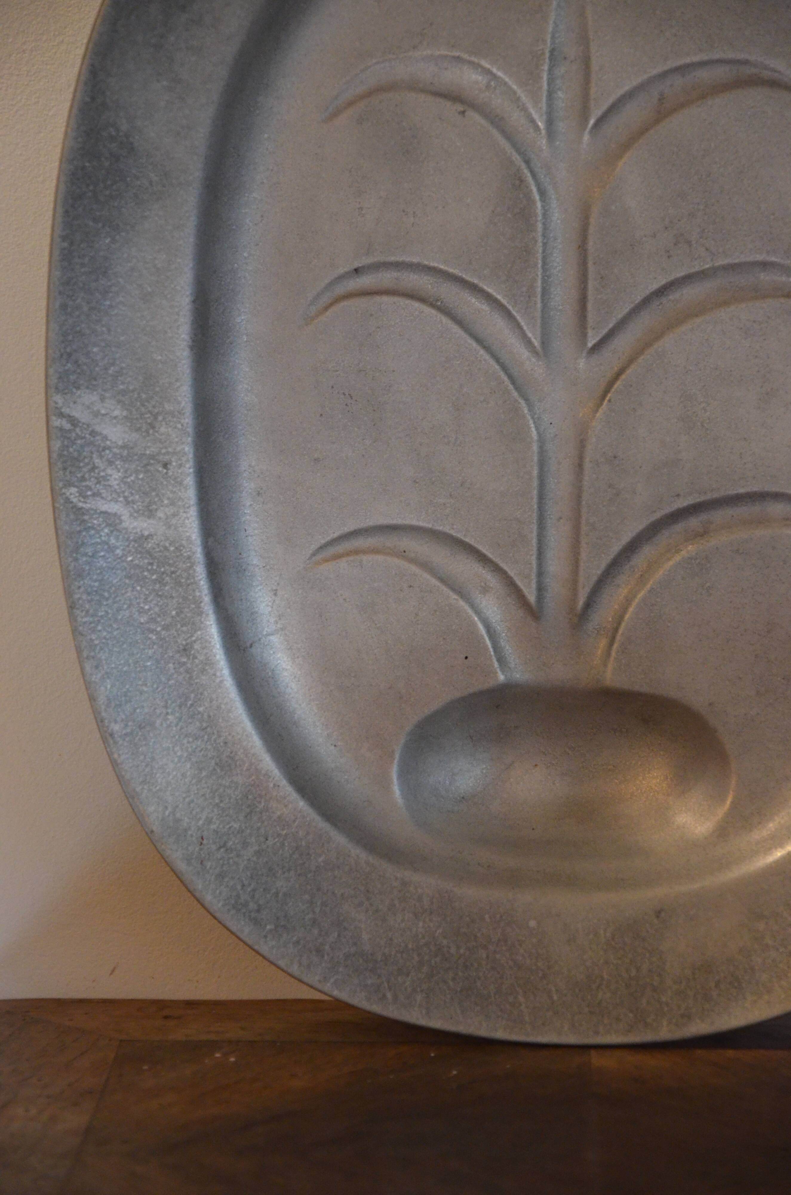 Vintage pewter dish