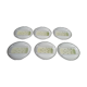 6 asparagus plates in salins earthenware bubble model Auxonne diam 23 cm