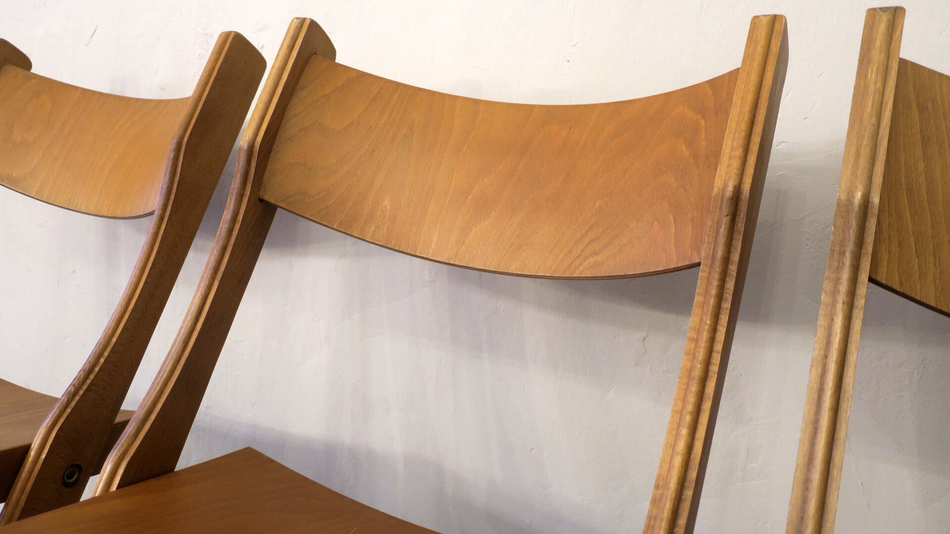 Ensemble de 4 chaises pliantes du milieu du siècle