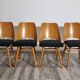 Dining Chairs by Radomir Hoffman for Ton, 1950s, Set of 4