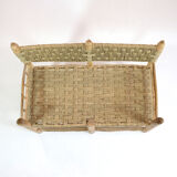 Moroccan bench in wood and rope