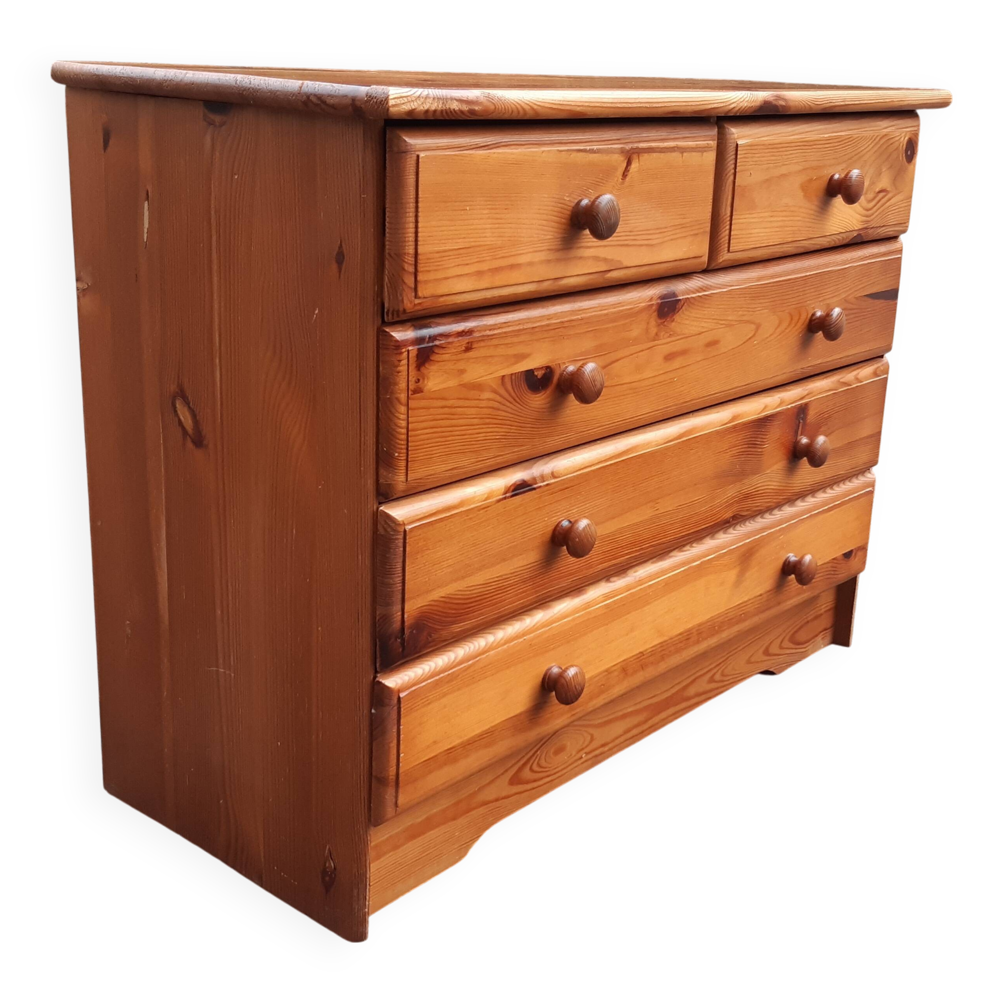 Solid pine chest of drawers 1980