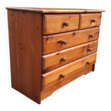 Commode pin massif 1980