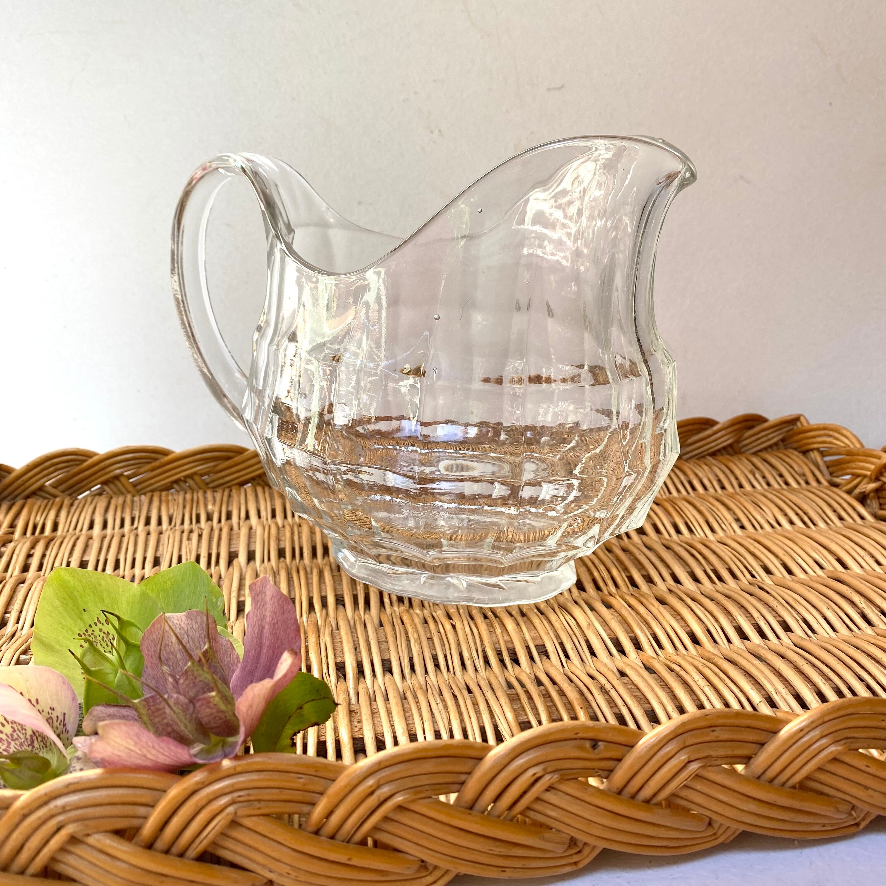 Vintage glass pitcher