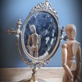 Brass psyche mirror 29x40cm