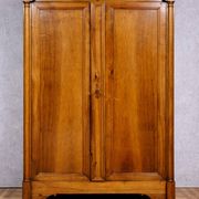 Empire period wardrobe, made of solid walnut, dating from the early 19th century.