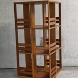 Vintage Scandinavian rotating bookcase