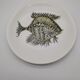 Assiette au poisson d'Alain Piclet pièce unique Quimper