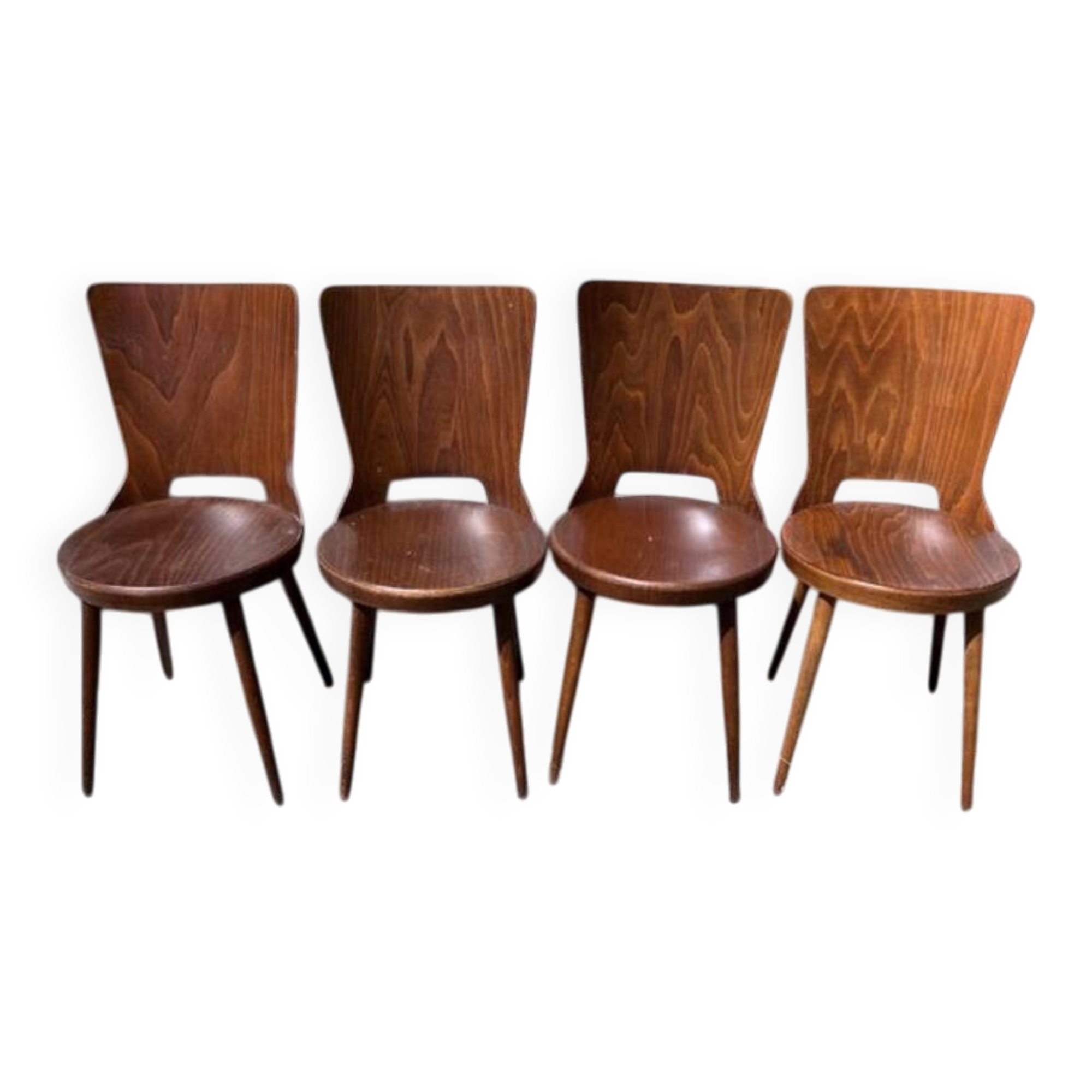 (Suite) 4 Bistro chairs Baumann (model Dove)