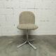 Swivel chair in chrome and clean, sturdy patterned fabric from the 1970s.