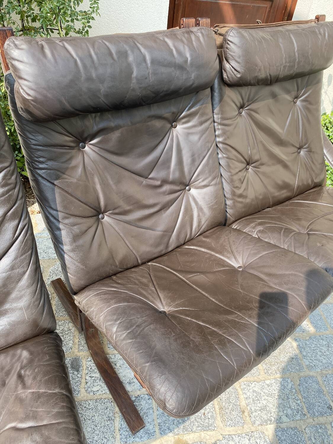 Sofa made of 3 Siesta armchairs