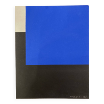 Aurelie Nemours - Sérigraphie "Espace Bleu" 1959