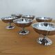 Set of 6 stainless steel ice cream bowls from the 1970s.