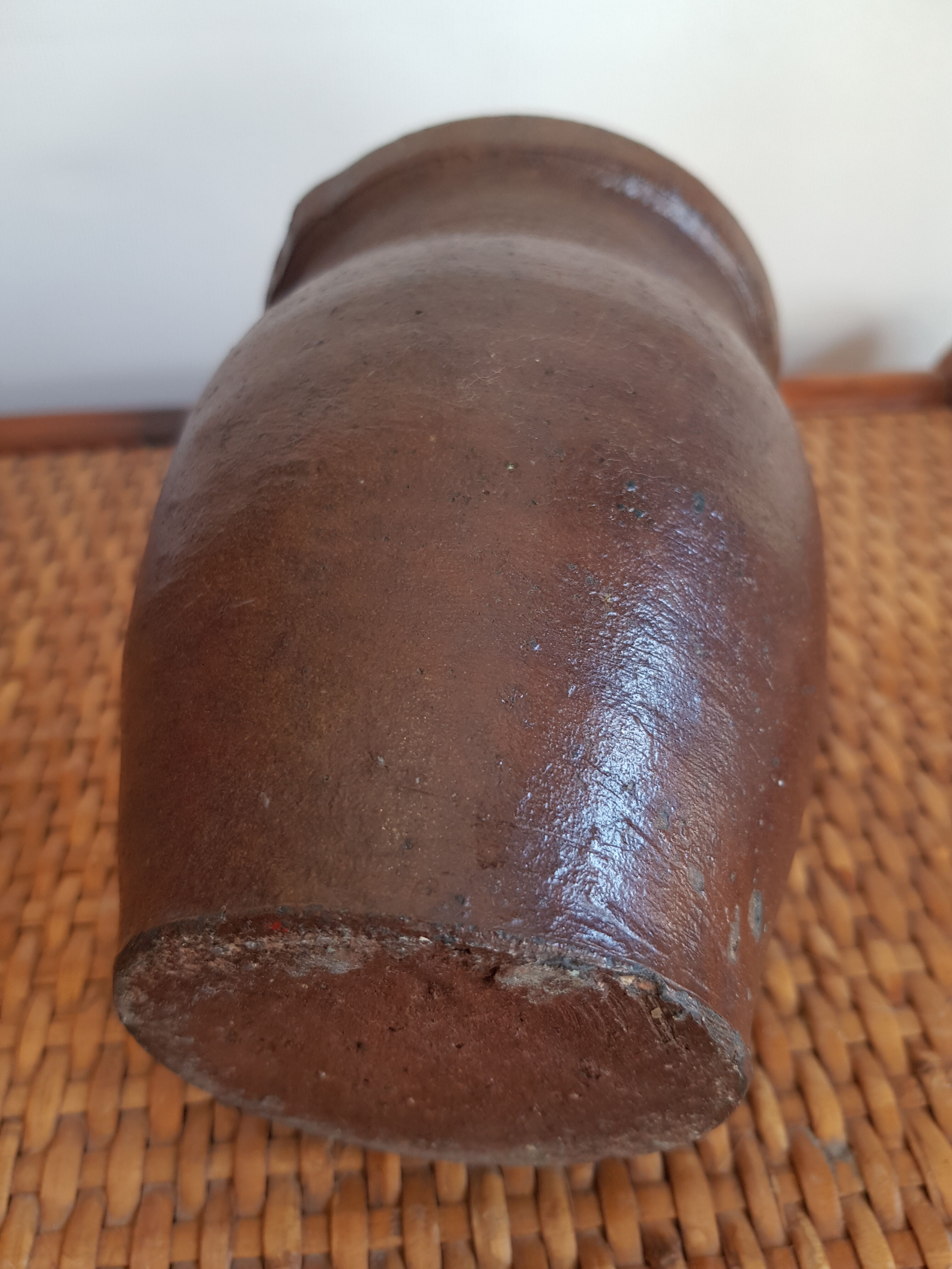 Pitcher jug in glazed sandstone France around 1900