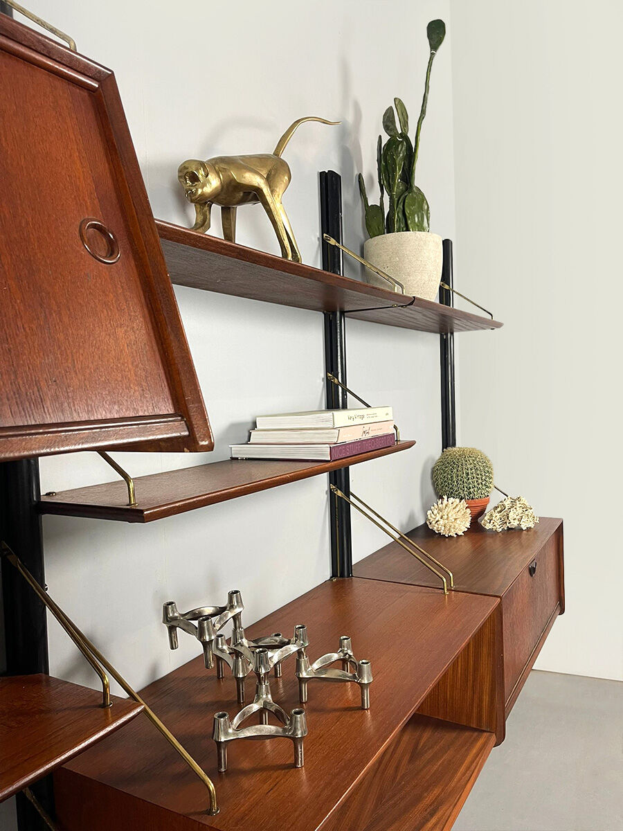 Vintage design modular wall unit Louis van Teeffelen Webe 1960