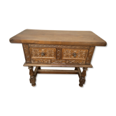 Meuble ethnique en bois sculpté