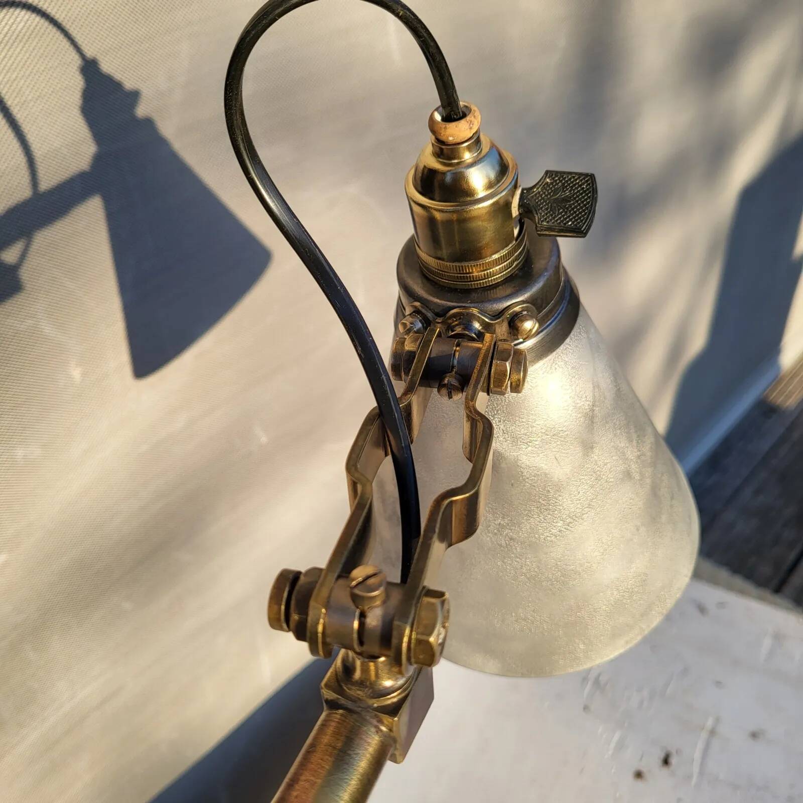 Mid-century architect's handcrafted lamp