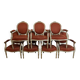 Louis XVI armchairs set of seven