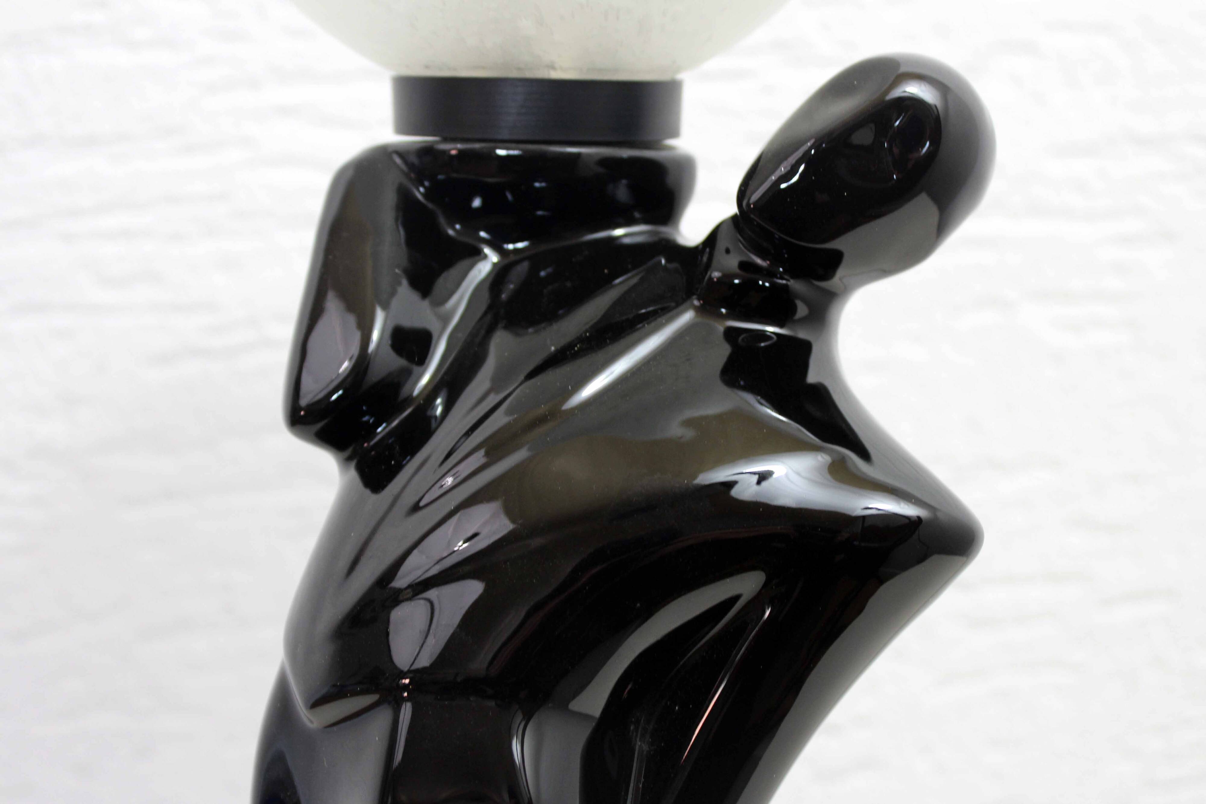 Vintage earthenware lamp