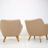 Pair of design club armchairs, 1970's.