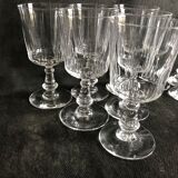 11 glasses and 1 wine carafe
