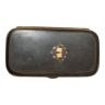 Cigarette case, 1930 brass & bakelite
