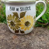 Vintage ceramic flower pitcher - Spring Water -