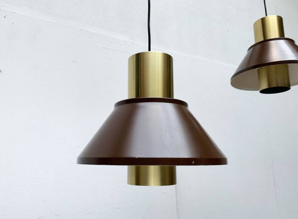 Mid-Century Danish Life pendant lamps by Jo Hammerborg for Fog & Mørup, 1960s, set of 2