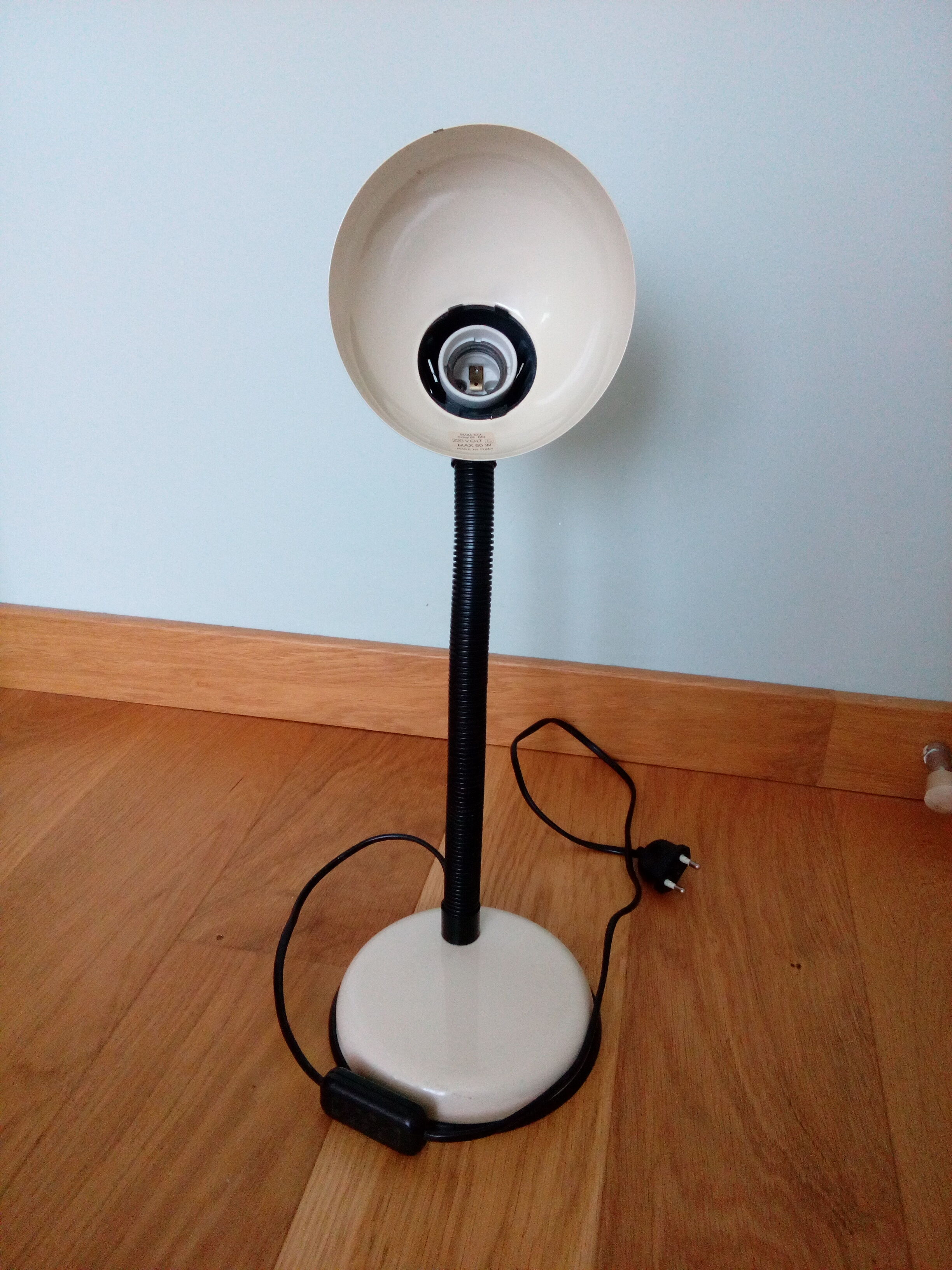 Italian flexible desk lamp Brama model canegrate