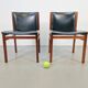 Vintage Rosewood Chairs by Tito Agnoli for La Linéa, Italy, 1960, Set of 2