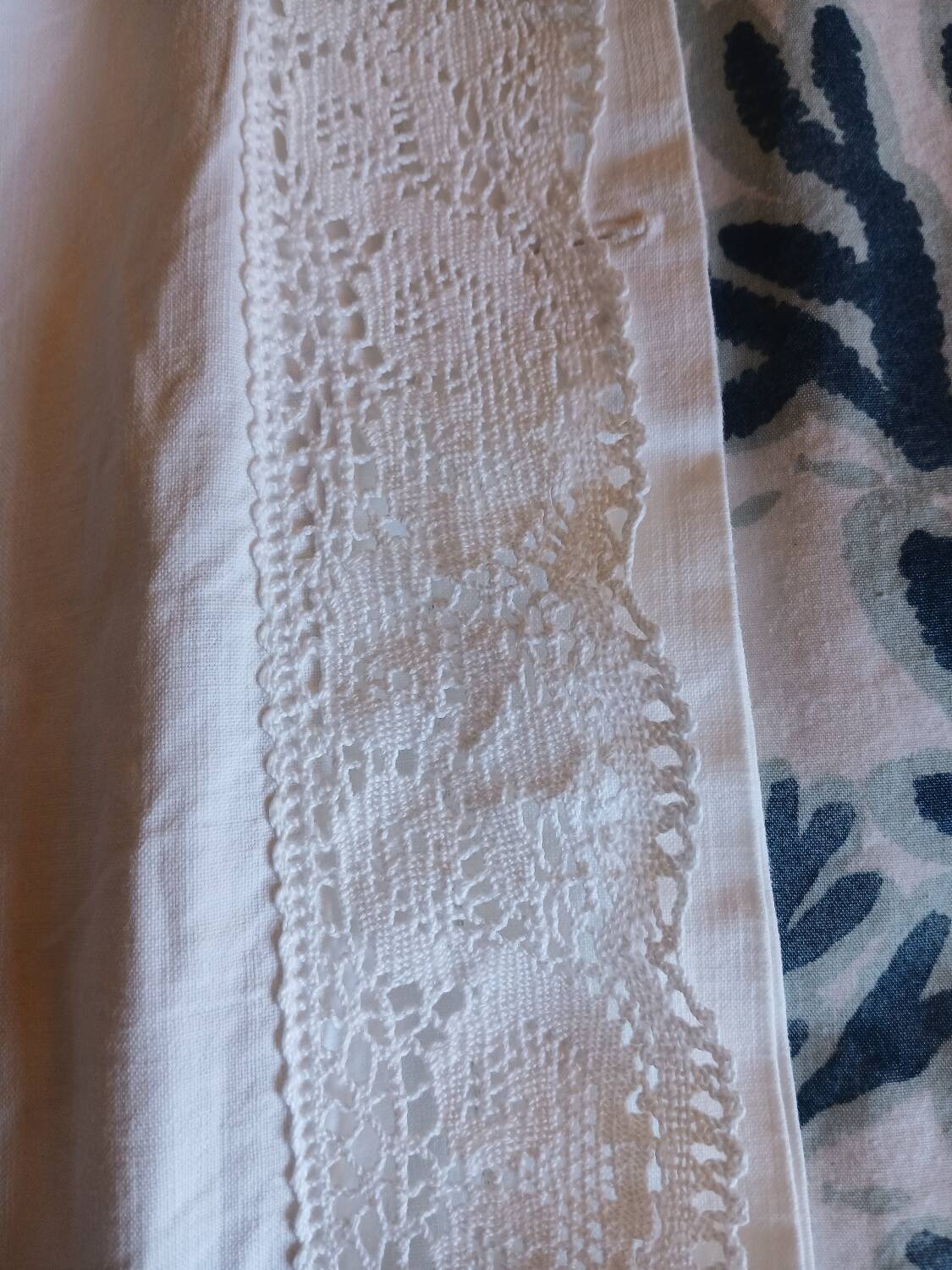 Antique embroidered duvet cover