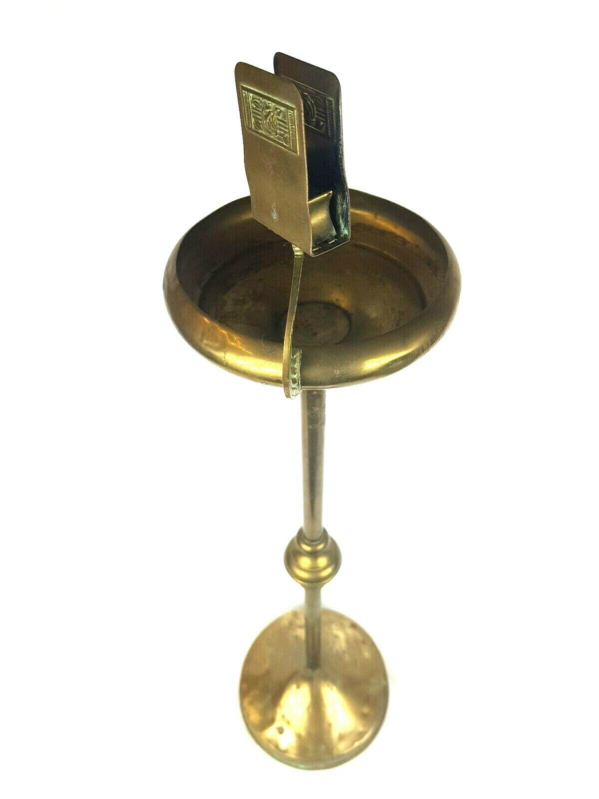 Brass and copper brass ashtray art nouveau Daalderop Tiel Holland 1930-1940