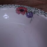 Round hollow dish Terre de Fer Creil and Montereau "Madrid"