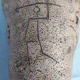 Ceramic vase with rock art decoration