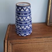 Blue and White Ceramic Decorative Vase Robert Picault