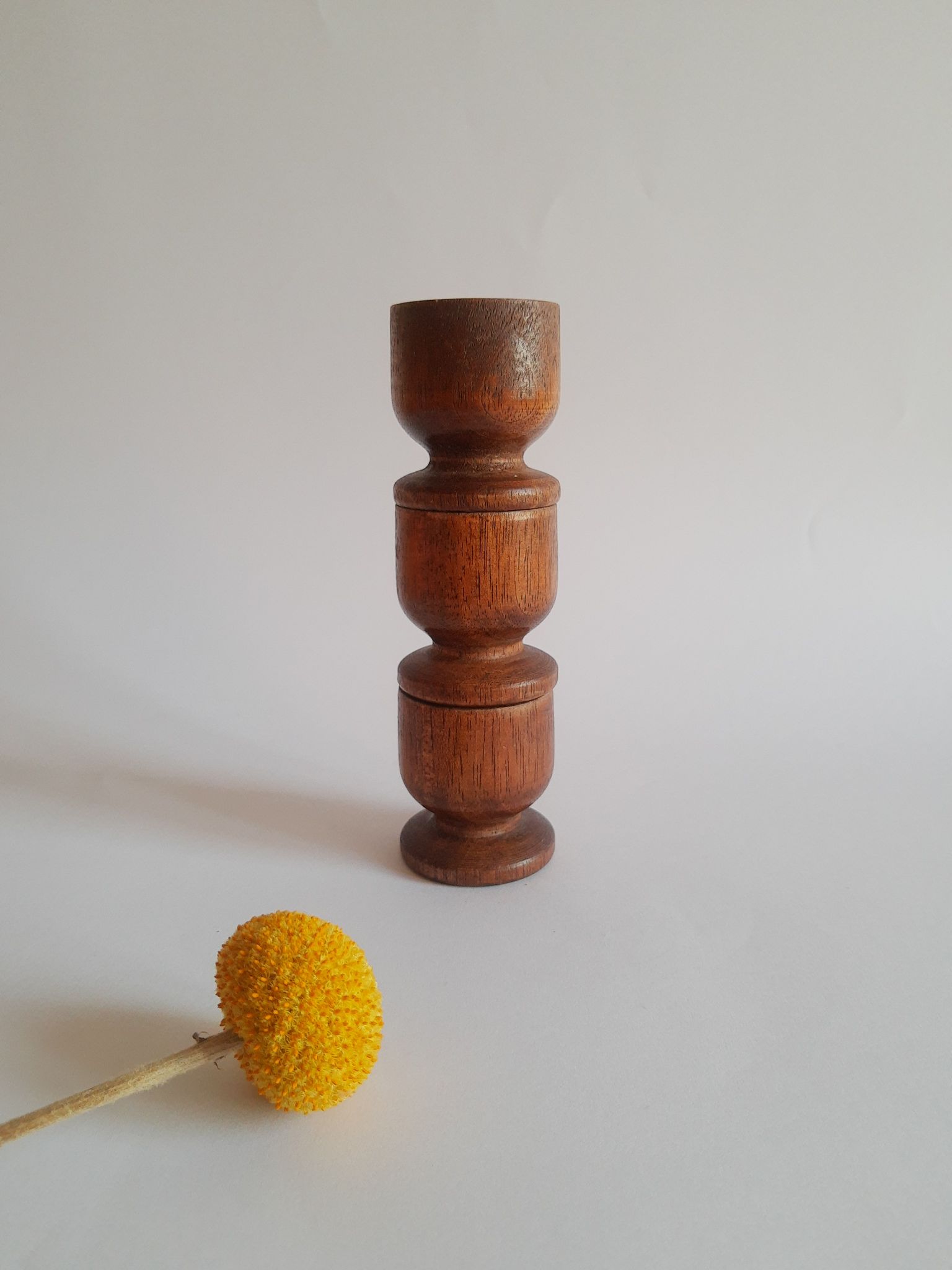 Set de 3 coquetiers en bois vintage
