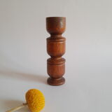 Set of 3 vintage wooden egg cups