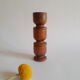 Set de 3 coquetiers en bois vintage