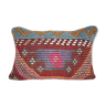 Vintage ethnic turkish kilim pillow cover, lumbar tribal pillow cover 14'' x 20'' (35 x 50 cm)