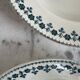 Set of 2 deep plates, ironstone LG Barreau.