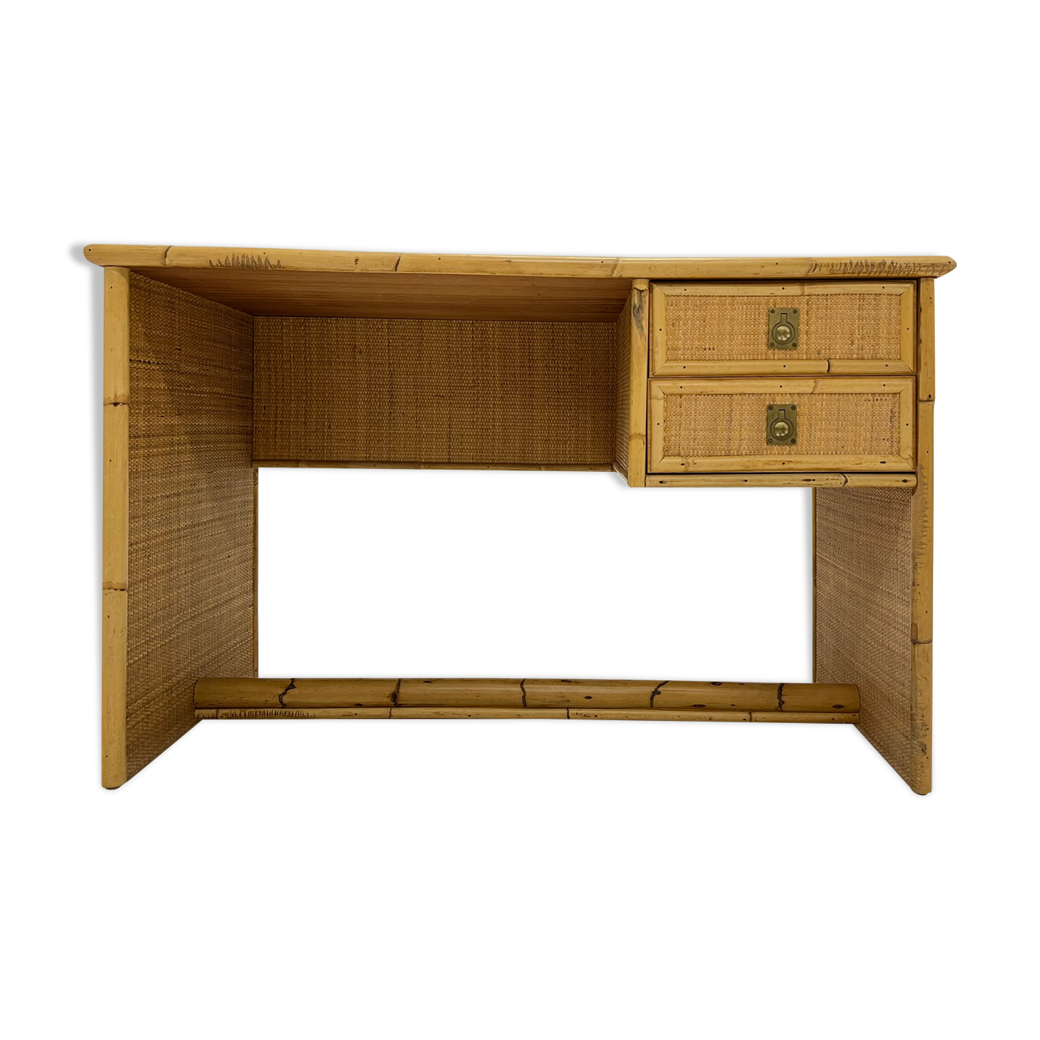 Rattan office of Dal Vera Italy, 1960s