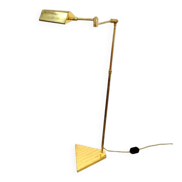 Brass Adjustable Floor Reading Lamp, 1970s