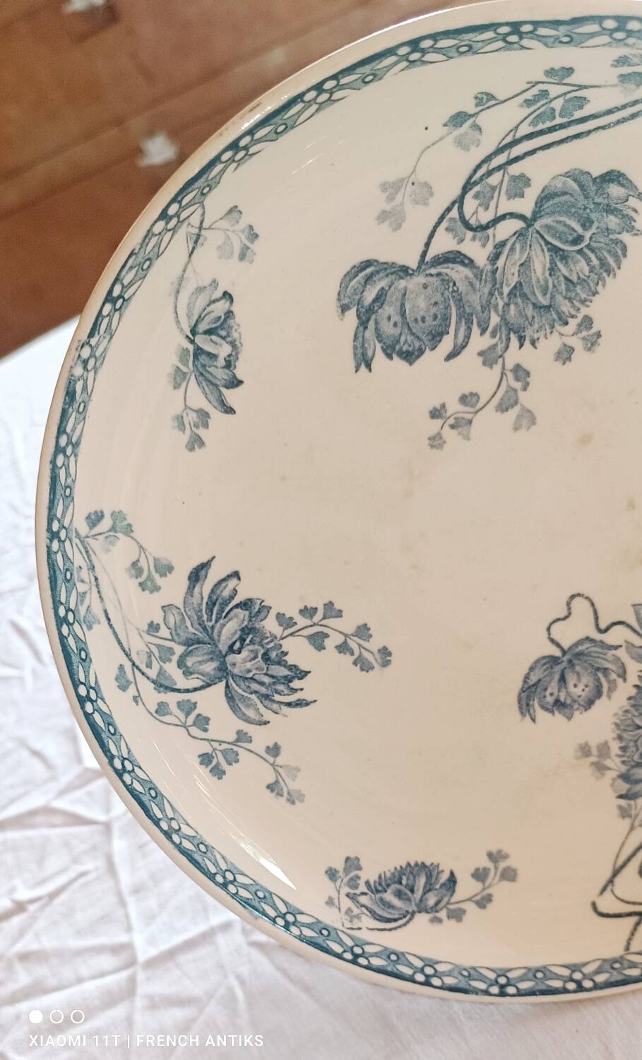 Compotier ancien terre de fer de sarreguemines. le modèle royat,