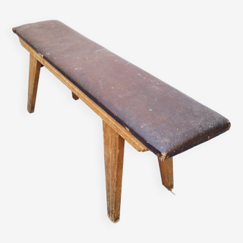 Vintage countryside folk art bench