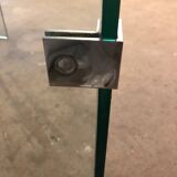 Post modern tempered glass table circa 1980