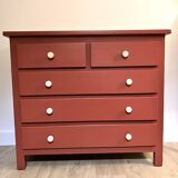 Solid pine chest of drawers